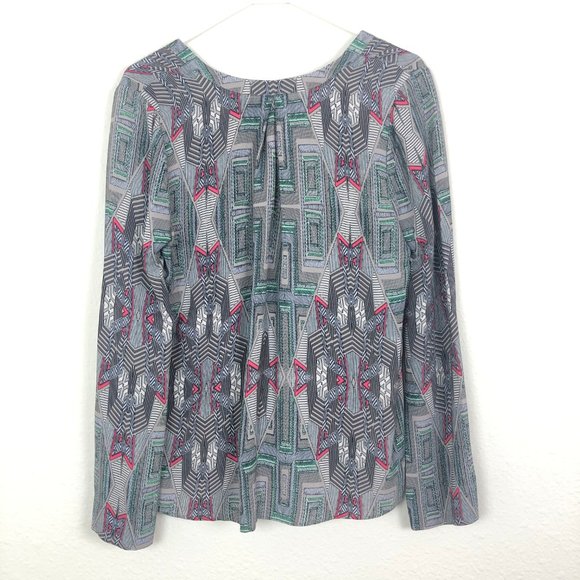 Cynthia Varnet 100% Silk Long Sleeve Blouse - Picture 3 of 6